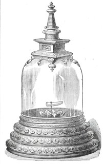The Dalada as it is exhibited for the worship of the Cinghalese, 1876. Creator: Unknown.