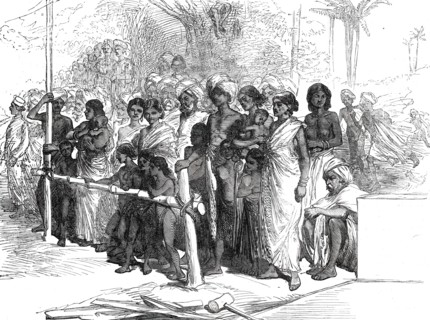 Opening of the South Indian Railway between Tuticorin and Madura, Madras Presidency..., 1876.  Creator: Unknown.