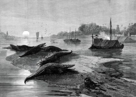 The Royal Visit to India: the Ganges, from a sketch by one of our special artists, 1876. Creator: Unknown.