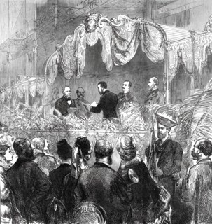 Opening of the Royal Aquarium and Summer and Winter Garden, Westminster...1876. Creator: C. R..