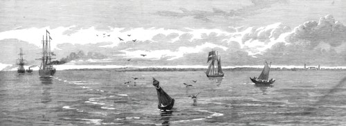 Saugor Lighthouse, off the mouth of the Hooghly, 1876. Creator: Unknown.