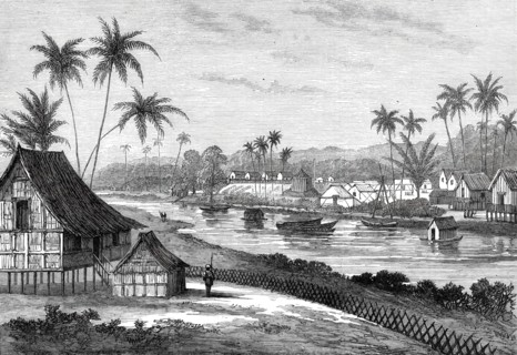 The Expedition against the Malays: View of the Encampment, Bandar Bahru...1876. Creator: Unknown.
