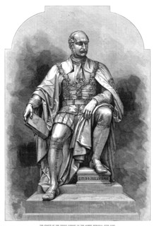 The Statue of the Prince Consort on the Albert Memorial, Hyde Park, 1876. Creator: Unknown.