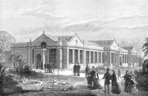 The New Lion-House, Zoological Society's Gardens, 1876. Creator: Unknown.
