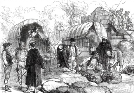 Sketches in Madrid: the "Octroi" at the entrance to Madrid, 1876. Creator: C.R..