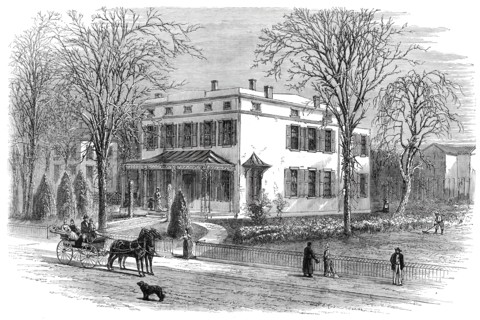 The American Centennial Exhibition...Residence of the Officers of the British Commission...1876. Creator: Bernstrom.