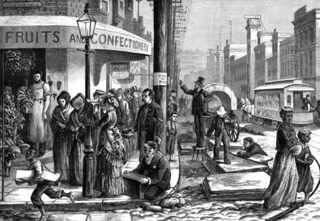 The American Centennial Exhibition: one of the Principal Streets in Philadelphia, 1876. Creator: Unknown.