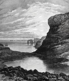 Sketches from H.M.S. Challenger, by Mr. J. J. Wild: Christmas Harbour, Kerguelen Island, 1876. Creator: Unknown.