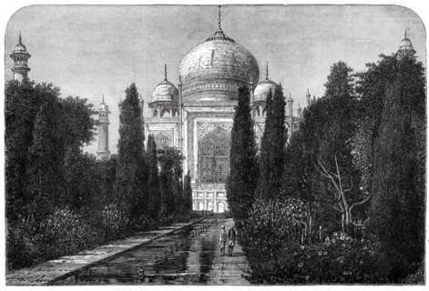 The Taj Mahal, at Agra, 1876. Creator: Unknown.