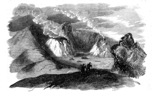 The Crater of Mount Etna in 1809 - from a sketch by Signor Gimmellaro, 1858. Creator: Unknown.