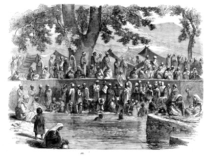A Hindoo Fair in Cashmere, 1858. Creator: Unknown.