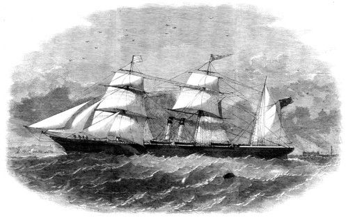 Arrival of the First Detachment of the 100th Regiment in the Mersey, 1858. Creator: Unknown.