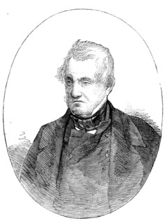 General Perronet Thompson, M.P. for Bradford - from a photograph by John Watkins, 1858. Creator: Unknown.