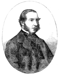 Mr. Philip Wykeham Martin, M.P. for Rochester, from a photograph by Mayall, 1858. Creator: Unknown.
