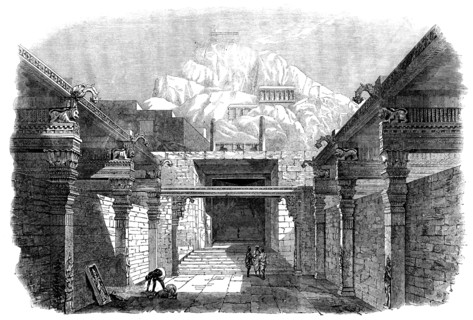 Sketches in India - Trichinopoly Rock, 1858. Creator: Unknown.