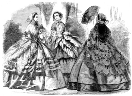 Fashions for September, 1858. Creator: Unknown.