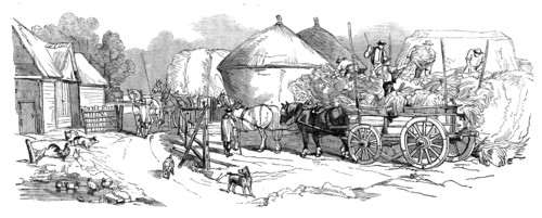 Harvest Operations - Stacking, 1858. Creator: Unknown.