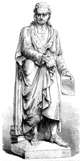 Statue of Sir Isaac Newton, inaugurated last week at Grantham, 1858. Creator: Unknown.
