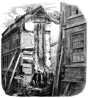 Ruins of the Fallen Houses in Pilgrim-street, City, 1858. Creator: Unknown.