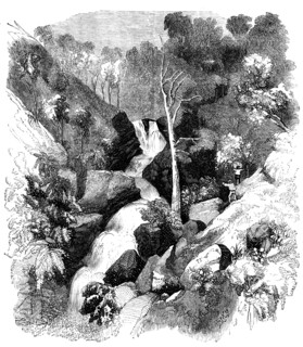 Bunyarrambite Waterfalls, near Melbourne, 1858. Creator: Unknown.