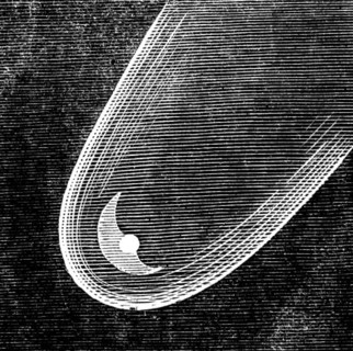 Telescopic Appearances of Donati's Comet, as seen from the Cambridge Observatory, Sept 21, 8pm, 1858 Creator: Unknown.