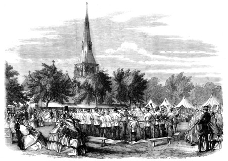 Military Bazaar at Chatham, 1858. Creator: Unknown.