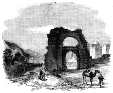 An Excursion from Tunis to Zowan - Roman and Saracen Entrance-Gate to Zowan...1858. Creator: Unknown.