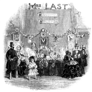 Fancy Bazaar recently held in the Townhall, Hadleigh, Suffolk, in aid of the Restoration..., 1858. Creator: Unknown.