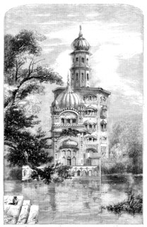 Akalis Tower at Umritzir - from a drawing by W. Carpenter, Jun., 1858. Creator: Unknown.