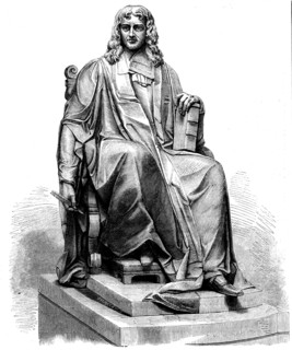 Statue of Dr. Isaac Barrow, inaugurated at Trinity College, Cambridge, on Tuesday last, 1858. Creator: Unknown.