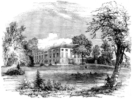 Tapton House, near Chesterfield, the Residence of the Late Mr. G. Stephenson, 1858. Creator: Unknown.