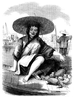 Sketches from China - Chinese Fruit-girl, 1858. Creator: Unknown.