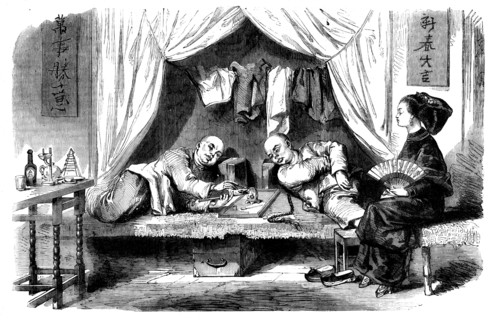 Sketches from China - Chinese Opium-smokers, 1858. Creator: Unknown.