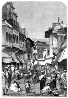 The Main Street of Agra, 1858. Creator: Unknown.