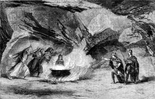 Scene from "Macbeth", at the Princess' Theatre, 1858. Creator: Smyth.