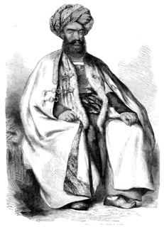 Osman Khan, Wuzeer to Shah Soojah - from a drawing by W. Carpenter, Jun., 1858. Creator: Unknown.