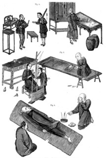 Opium-smoking in China - from drawings by a native artist, 1858. Creator: Unknown.