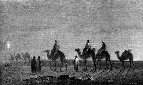 The Star in the East - painted by H. Warren - the picture in the Royal Collection, 1858. Creator: Mason Jackson.