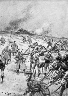 'Les interventions de la cavalerie', 1918. Creator: J Simont.