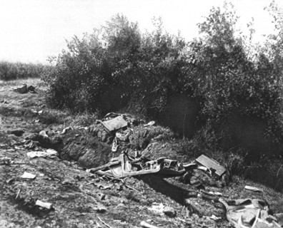 'Notre Contre-Attaque du 11 juin 1918; Emplacement d'un poste de mitrailleuse ennemi', 1918. Creator: Unknown.