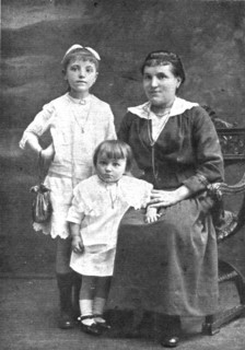 ' "La Guerre a L'Allemande"; Trois victimes des "heros de l'air" allemands: Marcelle et..., 1918. Creator: Unknown.