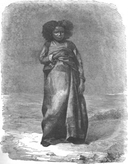 'A Madegasse widow; A Birds-eye View of Madagascar', 1875. Creator: M.D Charnay.