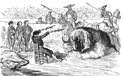'The Banderillero in the chair; Notes on Spain', 1875. Creator: Unknown.