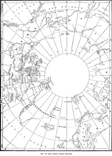 'Map of the North Polar Regions; North Polar Discovery', 1875. Creator: Unknown.