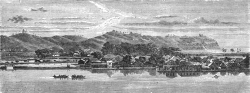'Entrance into the harbour of Kanasawa; A European Sojourn in Japan', 1875. Creator: Unknown.
