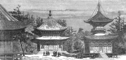 'Temple of Hatchiman, at Kamakura; A European Sojourn in Japan', 1875. Creator: Unknown.