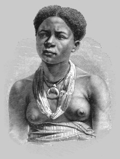 ''Akera, a young girl of the Gaboon; The Gaboon.', 1875. Creator: Unknown.