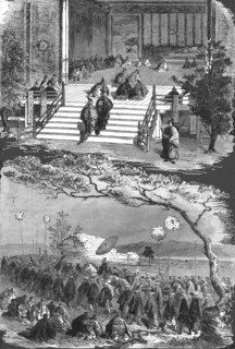 'Visit of the Tycoon to the Mikado, at Kioto; A European Sojourn in Japan', 1875. Creator: Unknown.