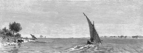 'View of the White Nile; The Nile Valley above Khartum', 1875. Creator: Unknown.