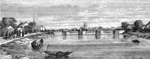 ''Bridge at Soo-chow; A Cruise to Soo-chow', 1875. Creator: Lindley, Augustus Frederick.